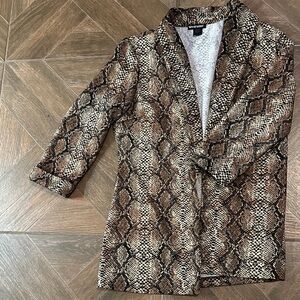 Snakeskin Print Blazer